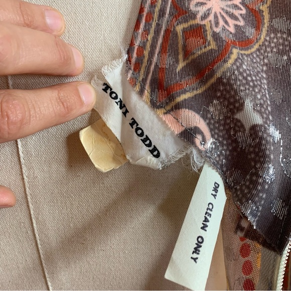 Toni Todd 1960s Ombre Paisley Lamé Maxi Dress - Picture 12 of 12